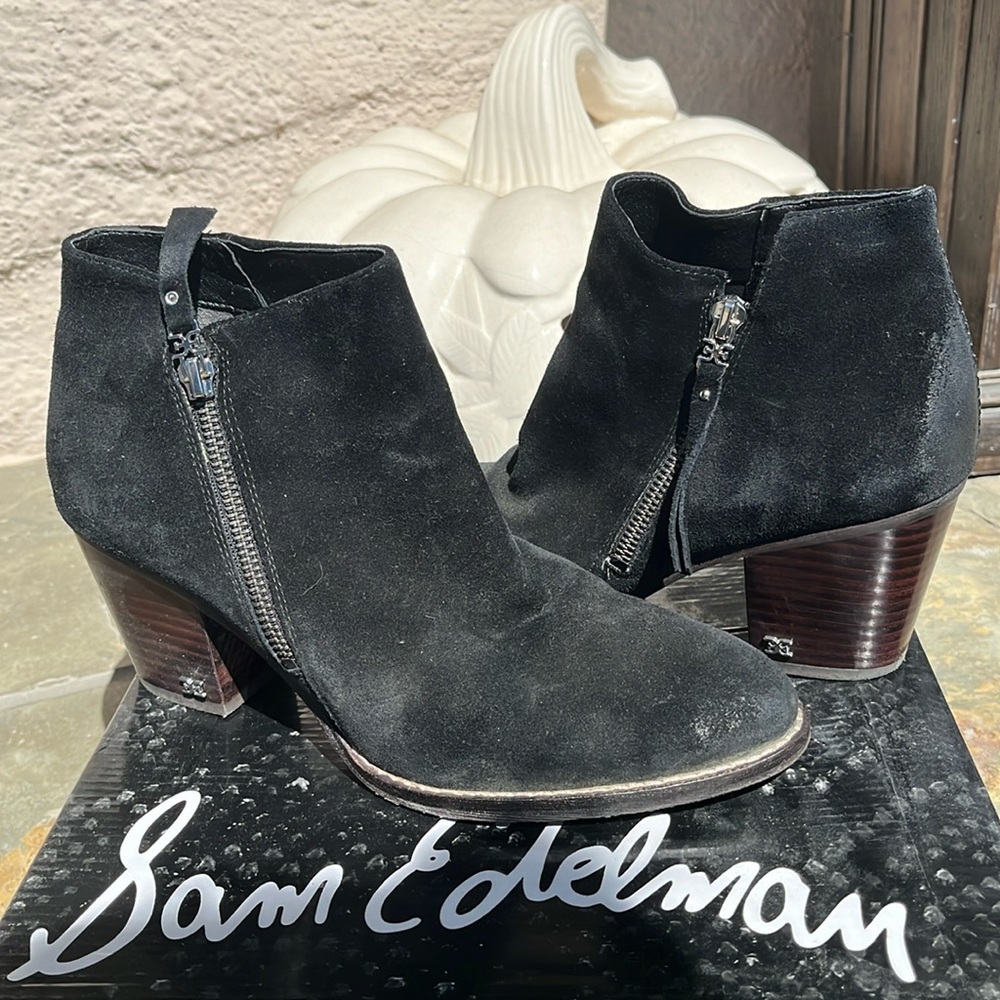 Sam Edelman Macon , black suede size 10